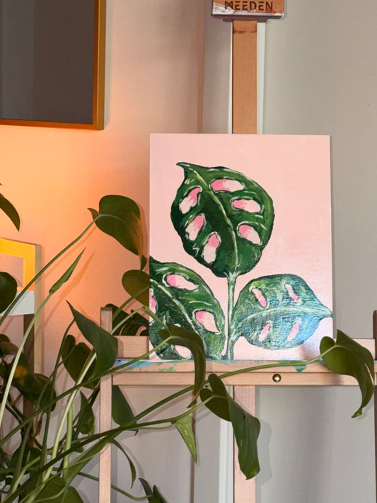 "Monstera on Pink" Fine Art Print