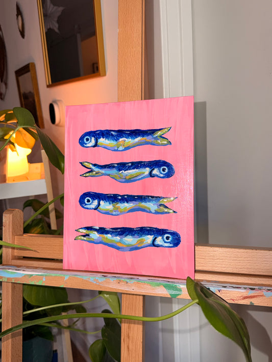 "Fish on Pink" Fine Art Print