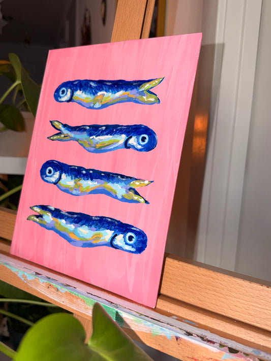 "Fish on Pink" Fine Art Print